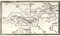 BORDONE, BENEDETTO: CHART OF OF THE ISLAND OF KORČULA